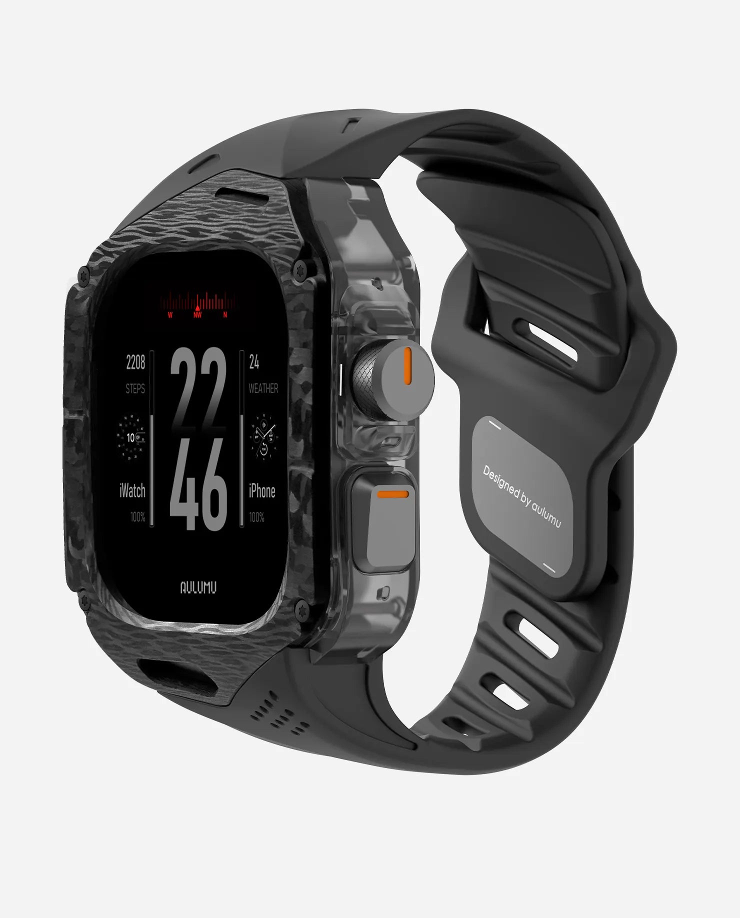 A01 Apple Watch Ultra 用 保護ケース/ハンド |カーボンケース | FKM ハンド