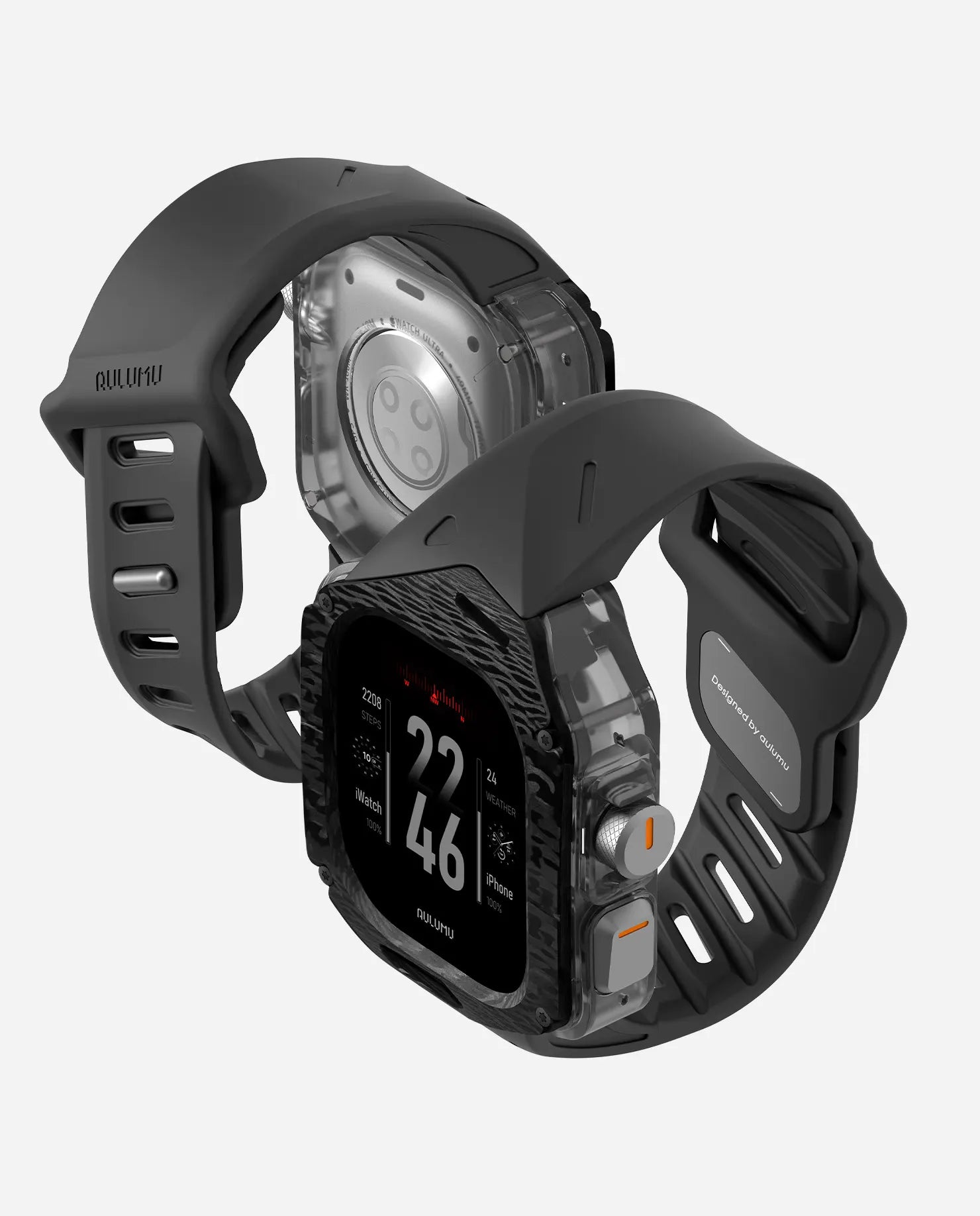 A01 Apple Watch Ultra 用 保護ケース/ハンド |カーボンケース | FKM ハンド