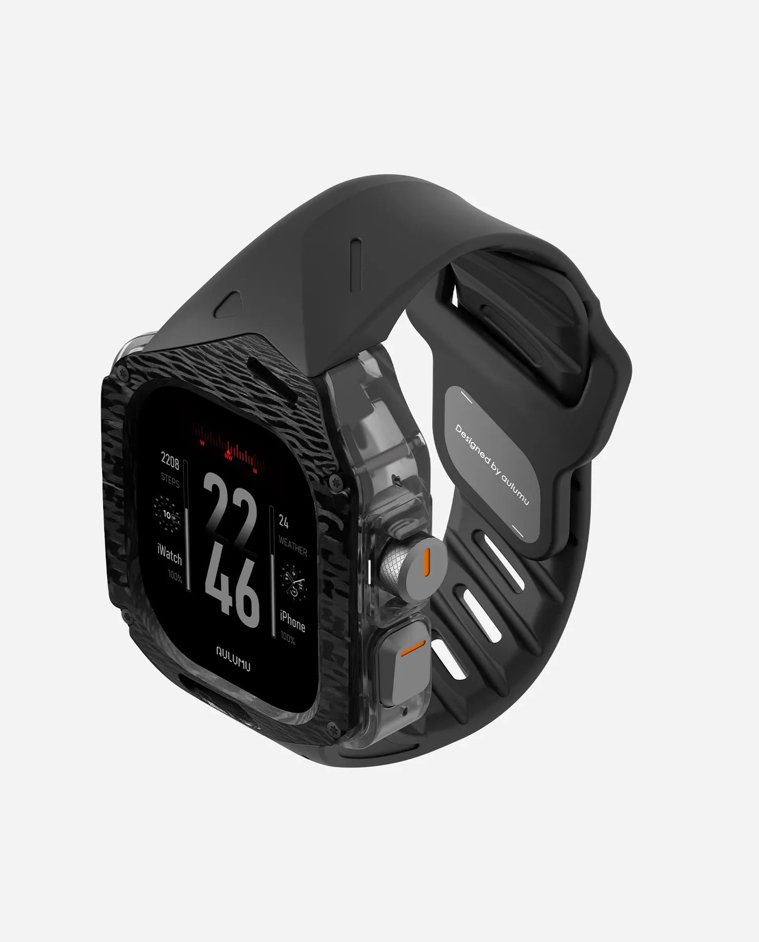 A01 Apple Watch Ultra 用 保護ケース/ハンド |カーボンケース | FKM ハンド