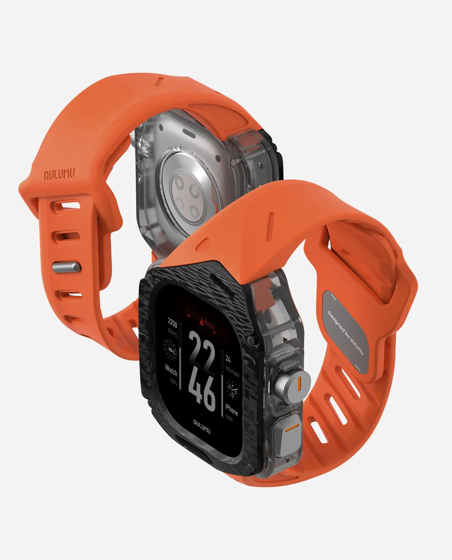 A01 Apple Watch Ultra 用 保護ケース/ハンド |カーボンケース | FKM ハンド