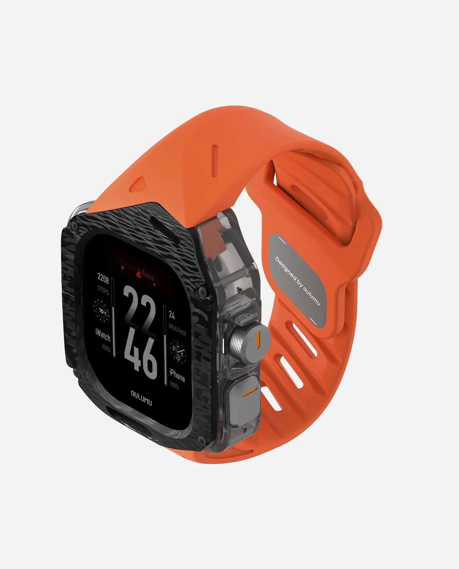 A01 Apple Watch Ultra 用 保護ケース/ハンド |カーボンケース | FKM ハンド