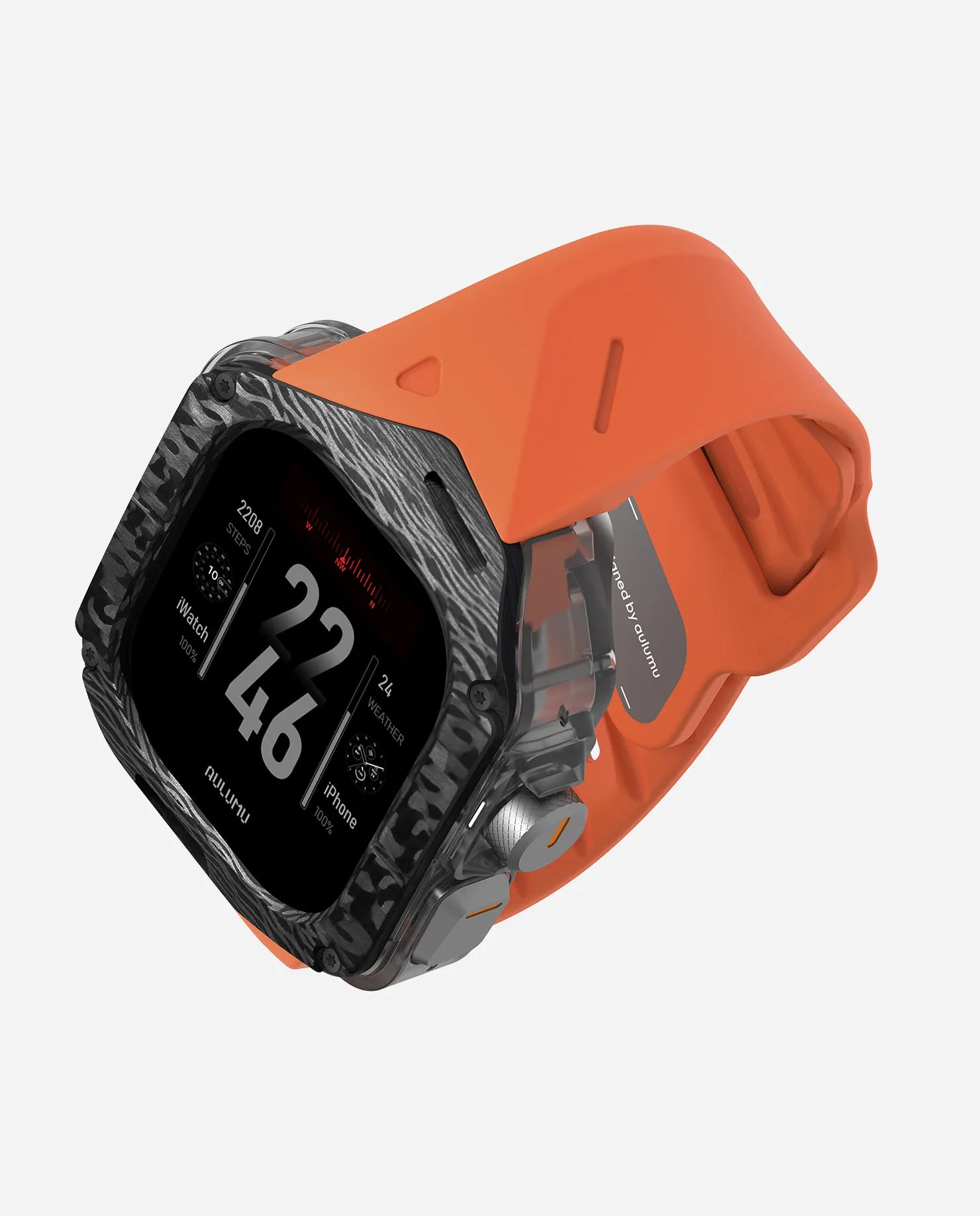 A01 Apple Watch Ultra 用 保護ケース/ハンド |カーボンケース | FKM ハンド