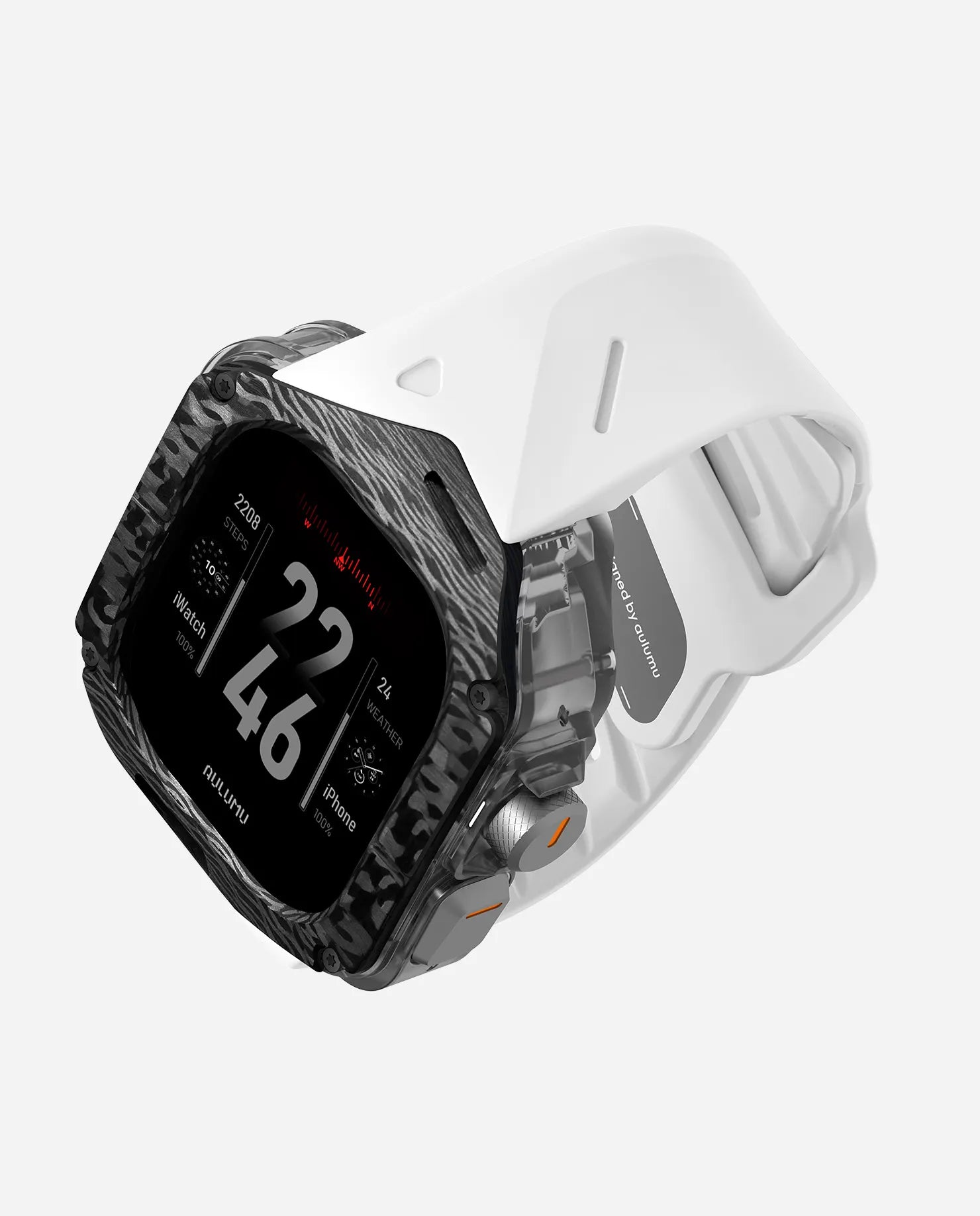 A01 Apple Watch Ultra 用 保護ケース/ハンド |カーボンケース | FKM ハンド