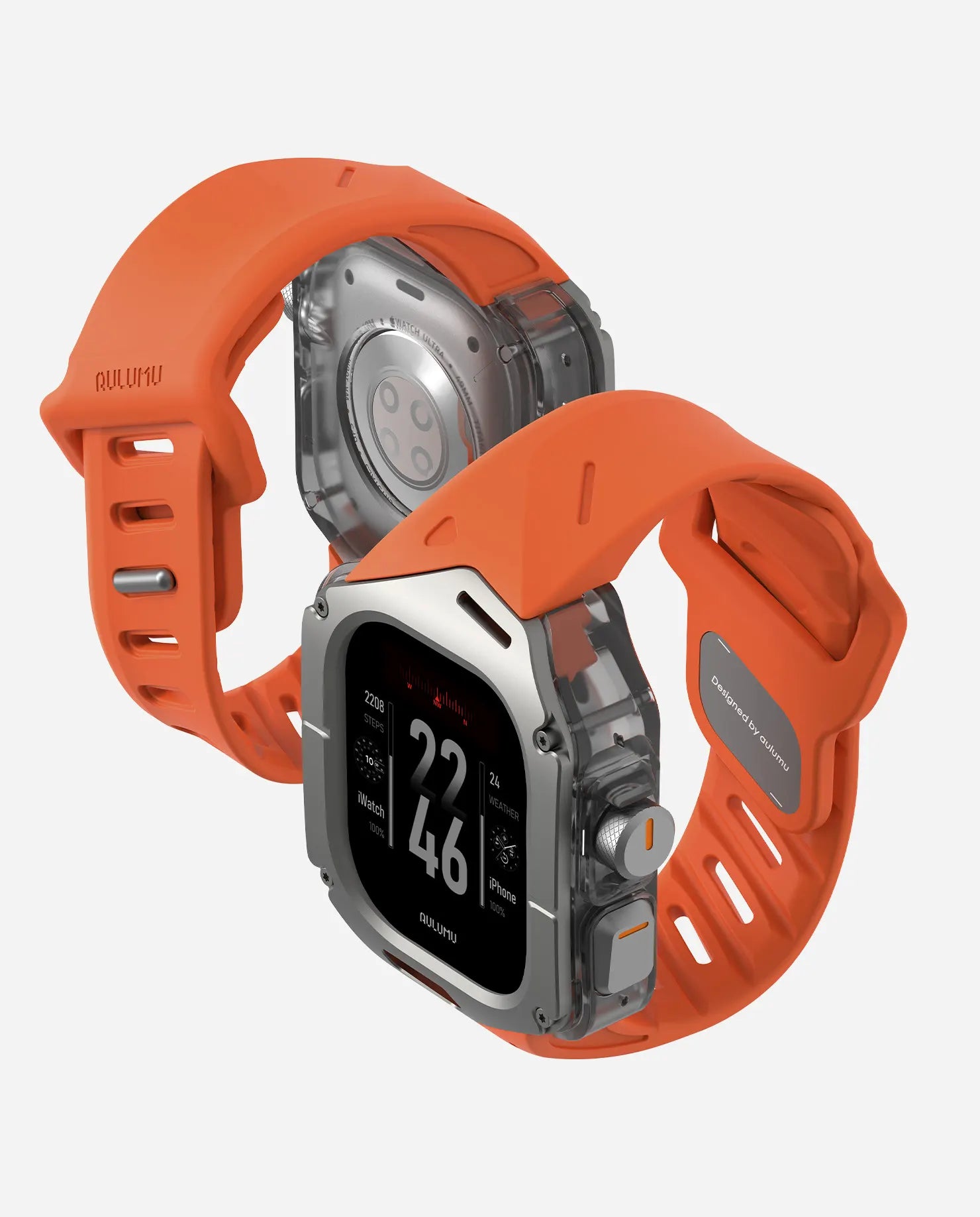 A01 Apple Watch Ultra 用 保護ケース/バンド |チタンケース | FKM バンド