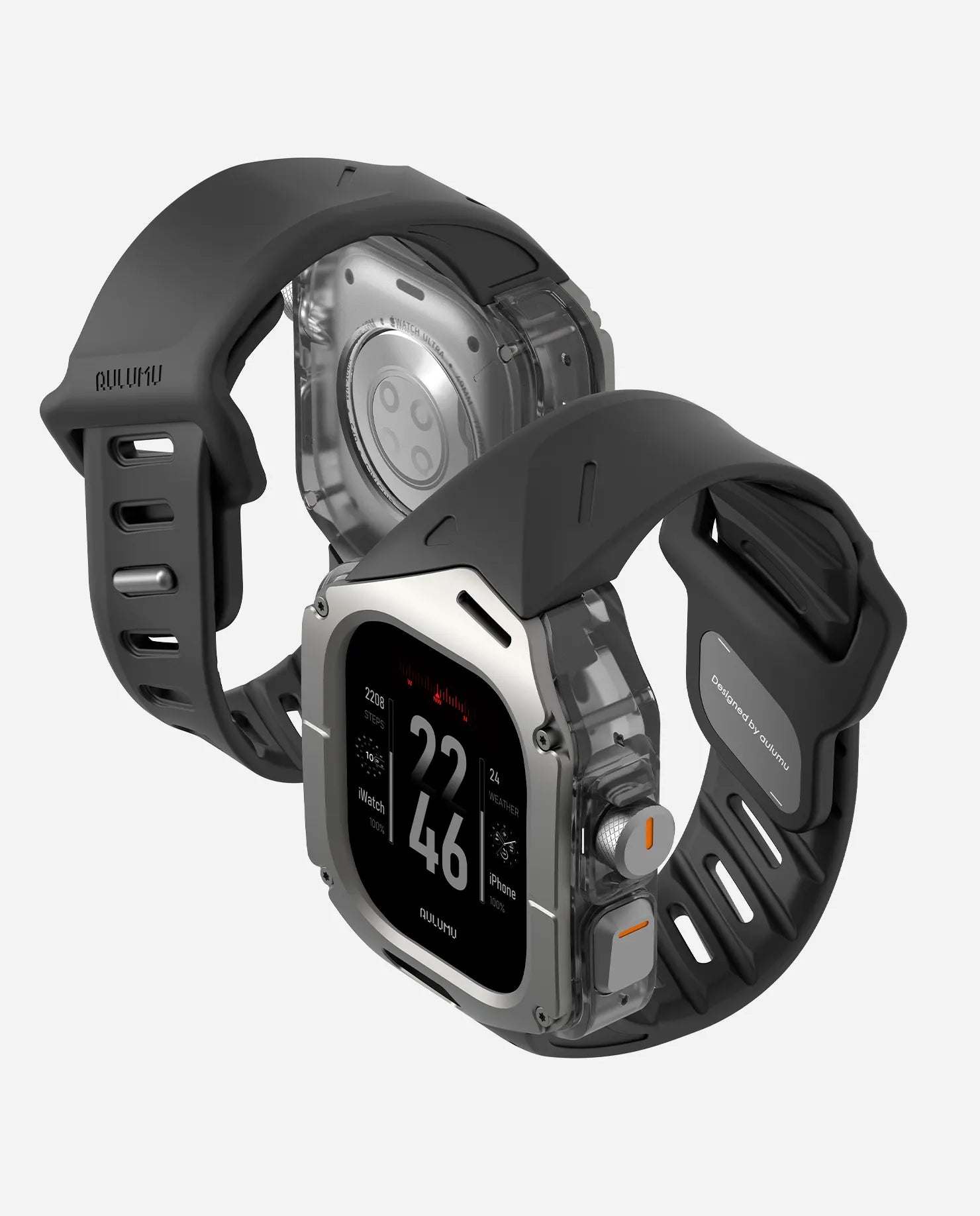 A01 Apple Watch Ultra 用 保護ケース/バンド |チタンケース | FKM バンド