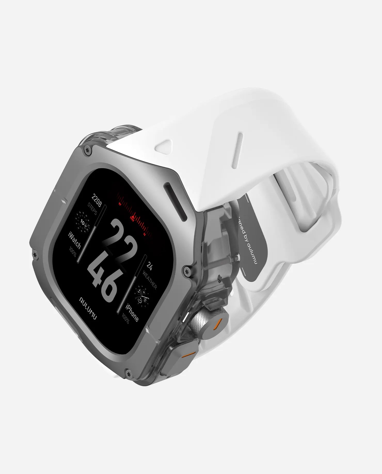 A01 Apple Watch Ultra 用 保護ケース/バンド |チタンケース | FKM バンド