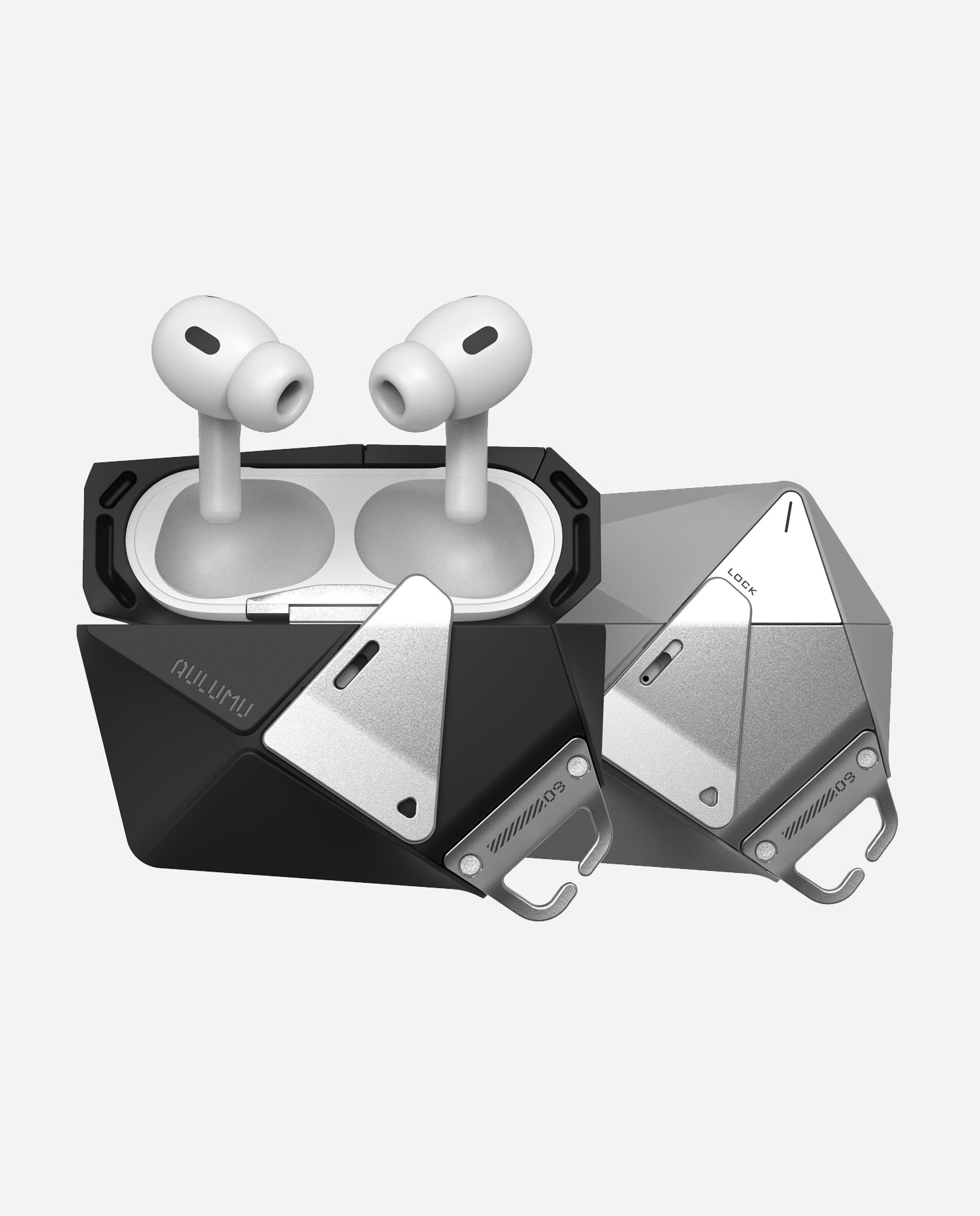 A09 Airpods Proシリーズ 対応 保護ケース|ロック&ストラップ