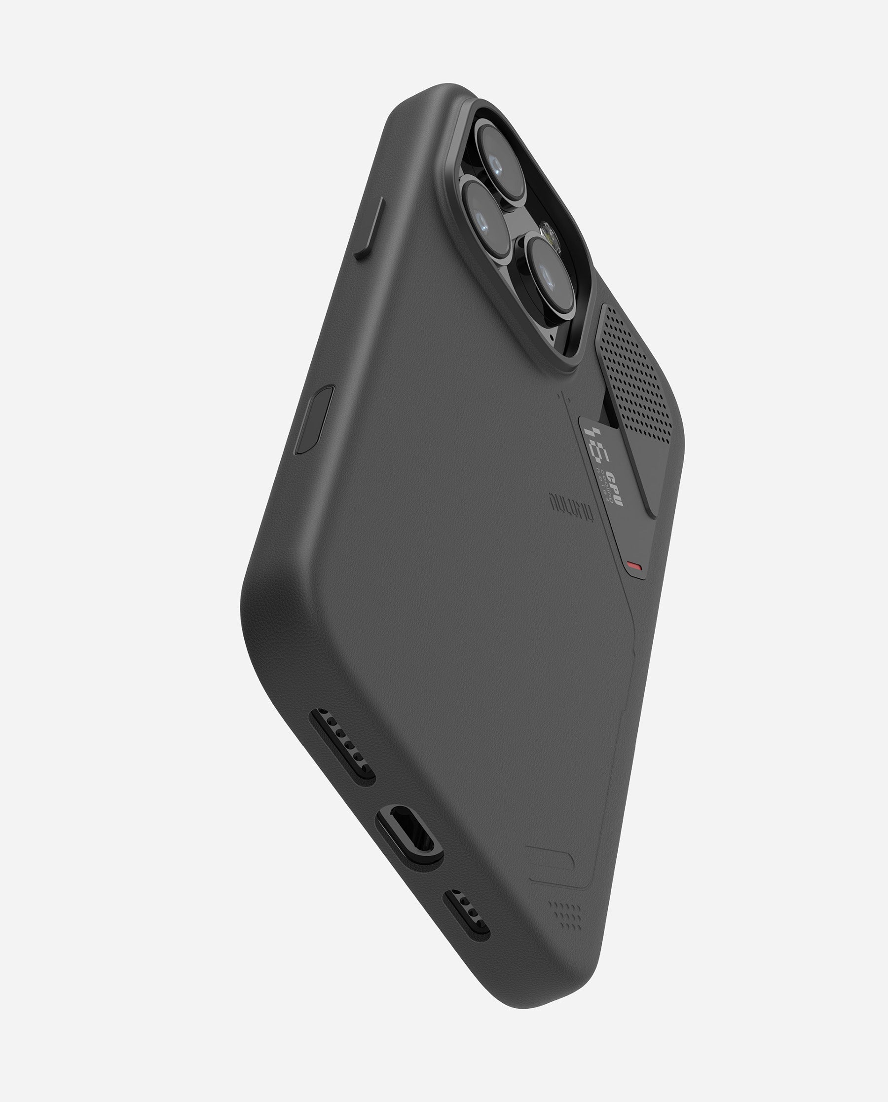 A16 iPhone 16 Proシリーズ対応 スマホケース|レザー|散熱|ホワイトとブラック|Magsafe|カメラリング