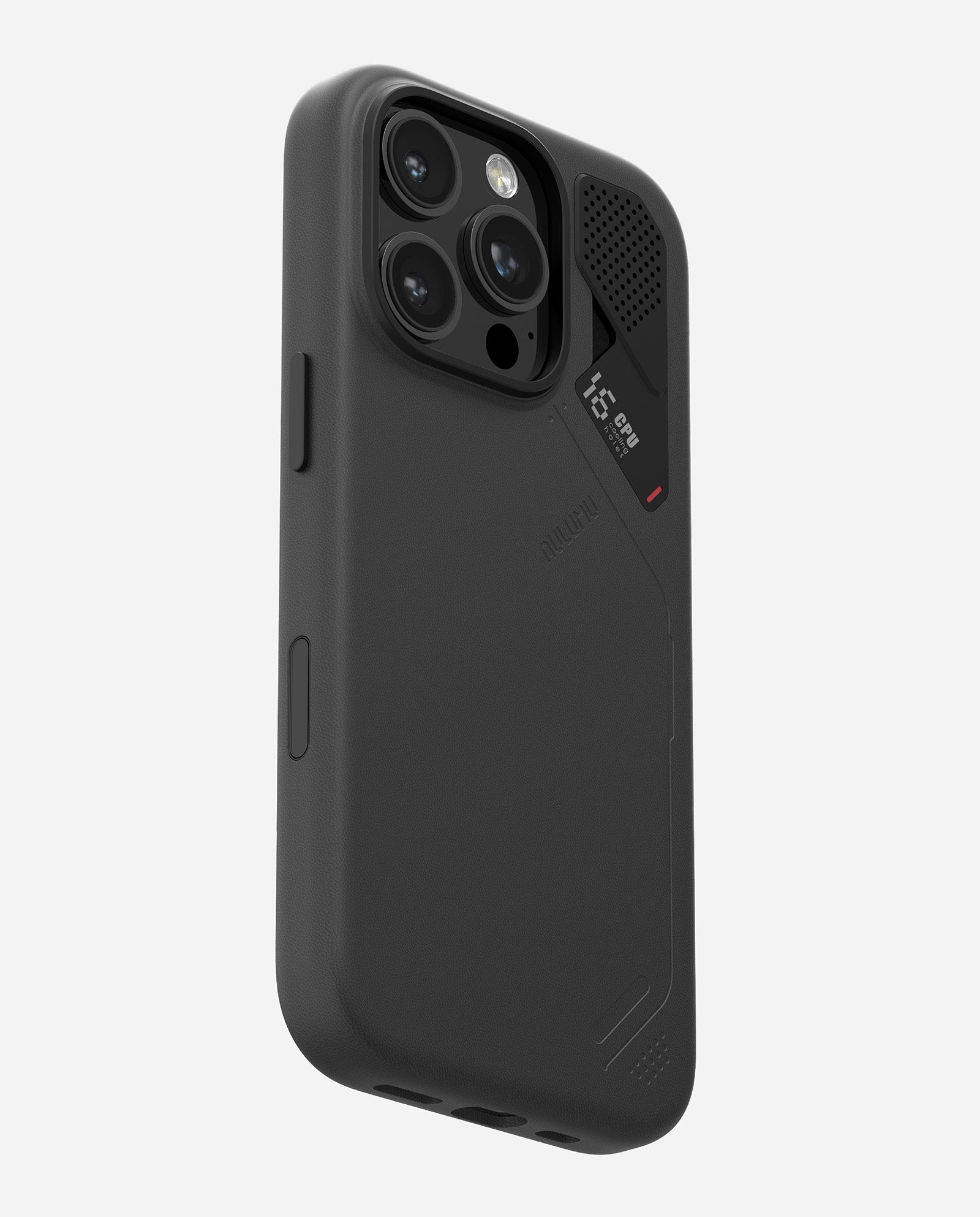 A16 iPhone 16 Proシリーズ対応 スマホケース|レザー|散熱|ホワイトとブラック|Magsafe|カメラリング