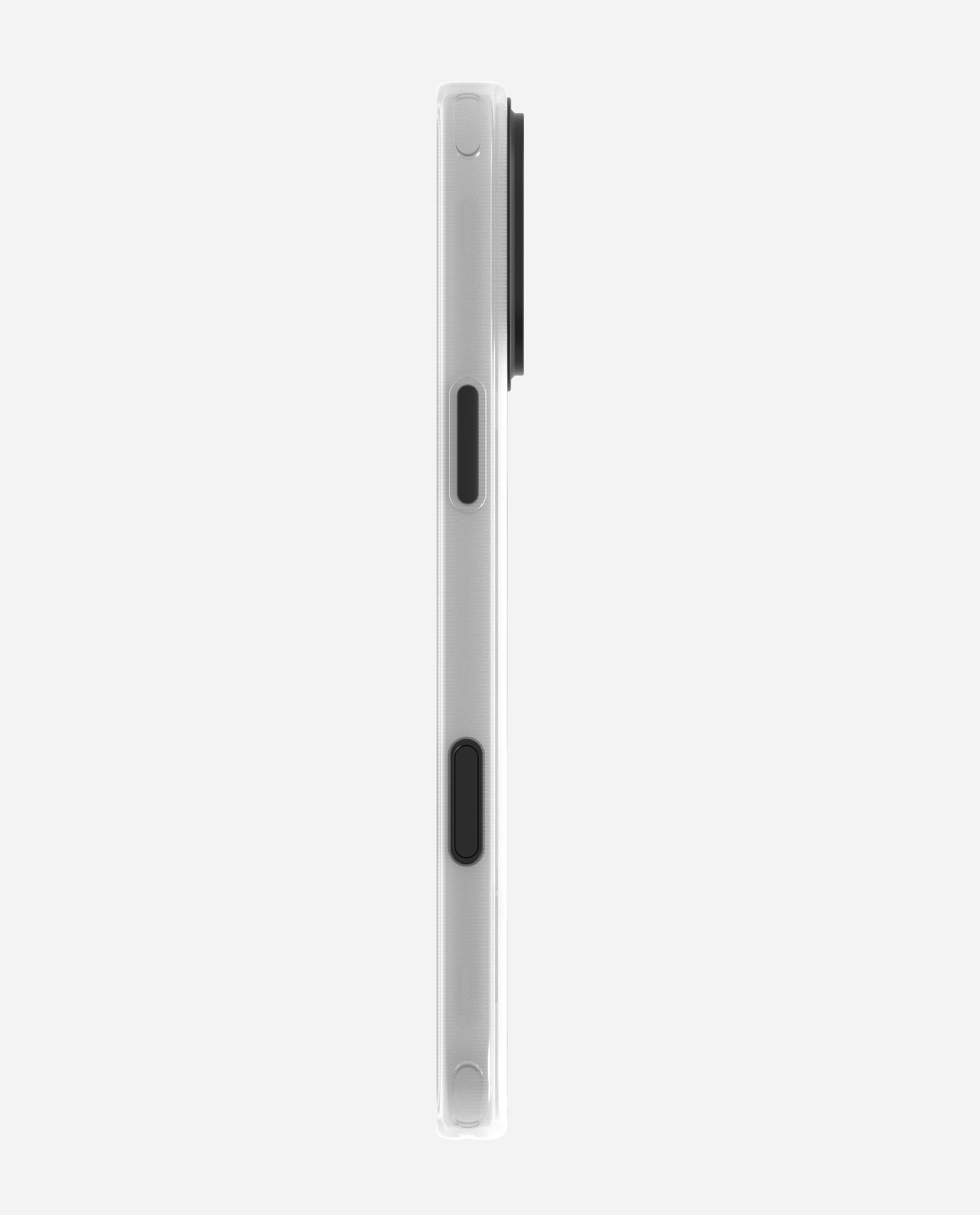 A16 iPhone 16 Proシリーズ対応 スマホケース|磨き砂|夜光効果|半透明グレーとホワイト|Magsafe