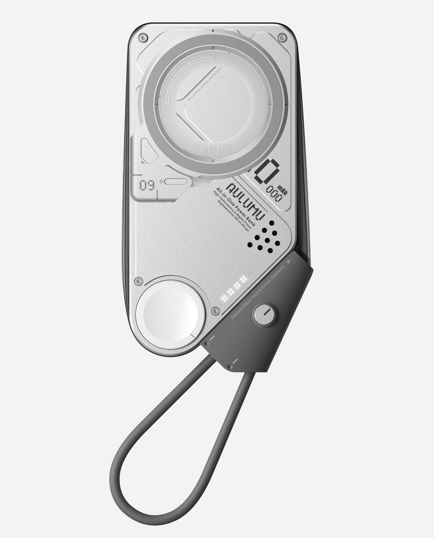 M10 10000mAh 3in1 両面マグネット式モバイルバッテリー & G09 360度回転式 スマホリング スタンド