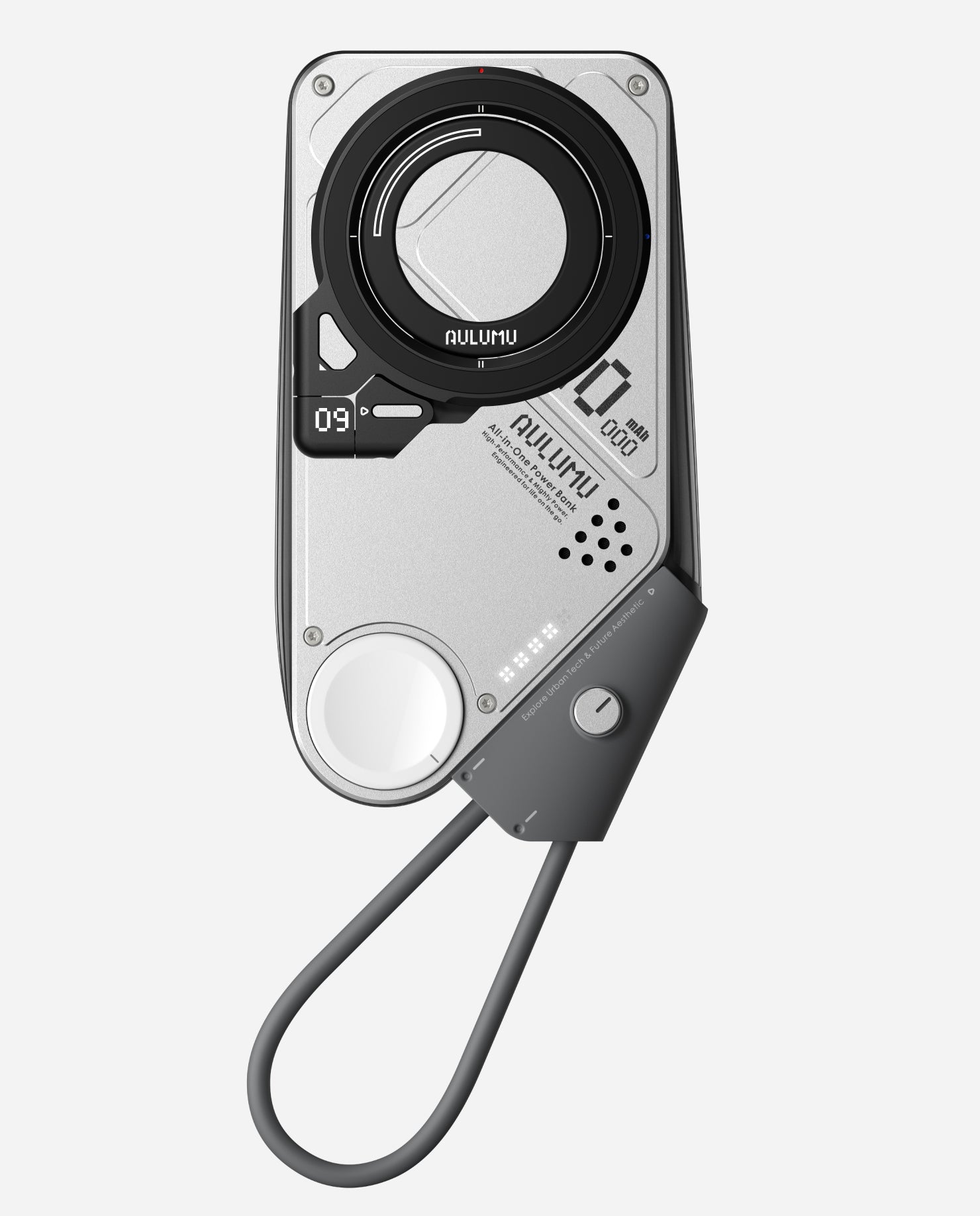 M10 10000mAh 3in1 両面マグネット式モバイルバッテリー & G09 360度回転式 スマホリング スタンド