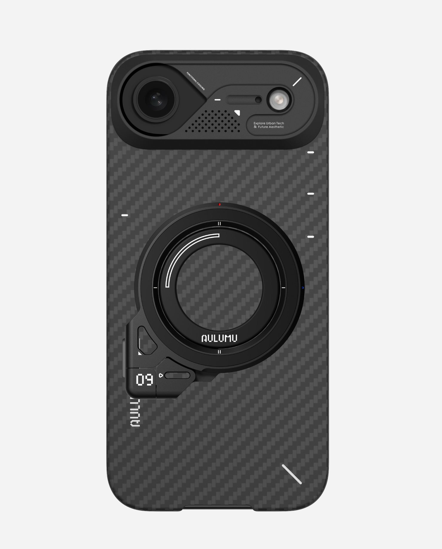 A17 iPhone 17 Proシリーズ対応 スマホケース|アラミド繊維|断熱窓|超薄型 & G09 360度回転式 スマホリング スタンド