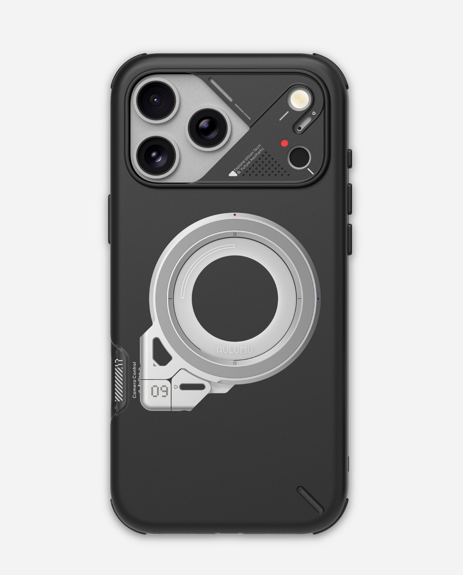 A17 iPhone 17シリーズ対応 スマホケース|軽くて薄型|防振|散熱 & G09 360度回転式 スマホリング スタンド