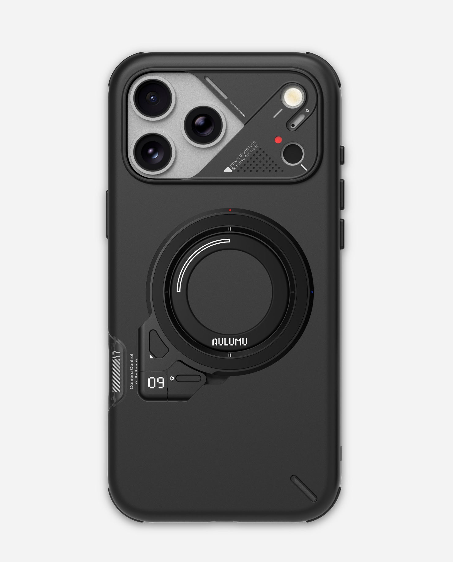 A17 iPhone 17シリーズ対応 スマホケース|軽くて薄型|防振|散熱 & G09 360度回転式 スマホリング スタンド