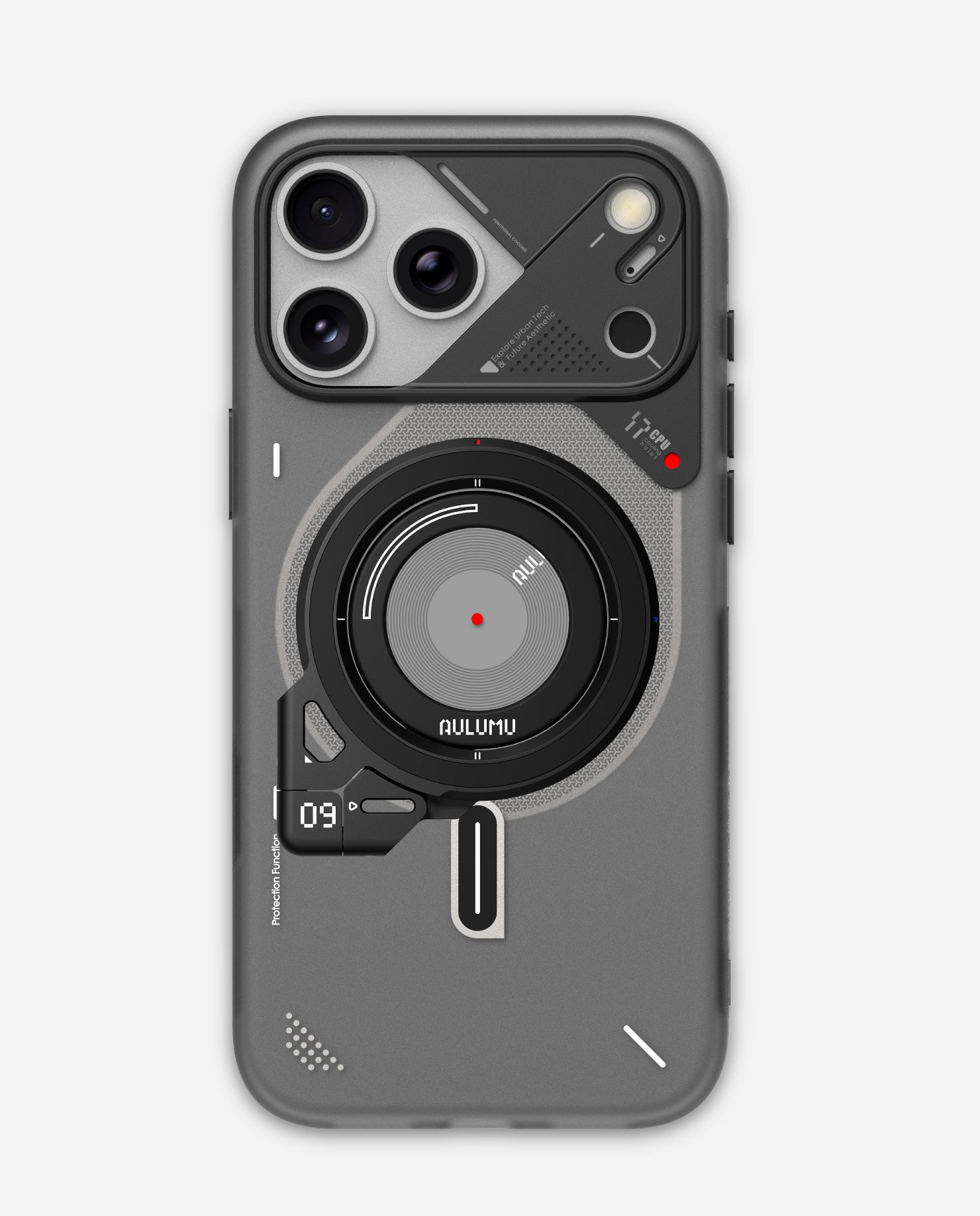 A17 iPhone 17シリーズ対応 スマホケース|磨き砂 & G09 360度回転式 スマホリング スタンド