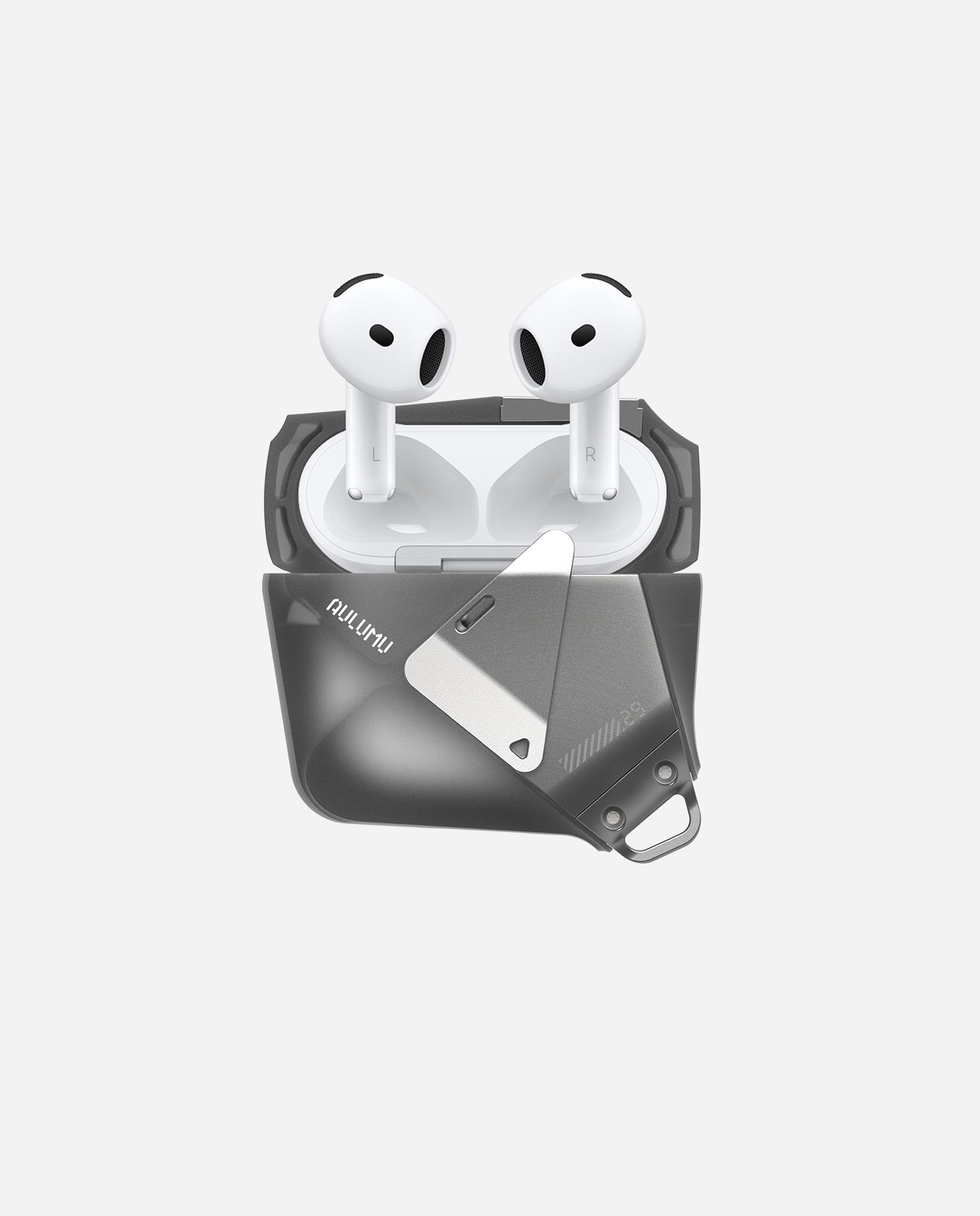 A29 Airpods 4対応 保護ケース ロック&ストラップ付き