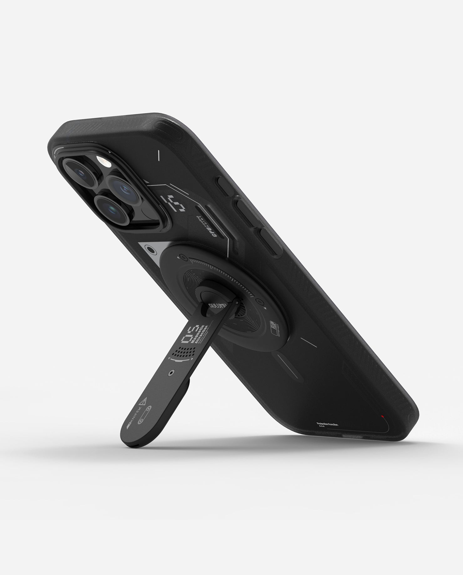 G05 スマホスタンド |4 in 1多機能|セラミックナイフ内蔵|ブラック|Magsafe