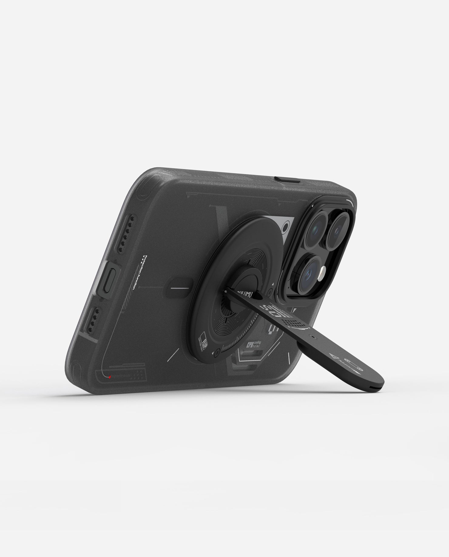 G05 スマホスタンド |4 in 1多機能|セラミックナイフ内蔵|ブラック|Magsafe