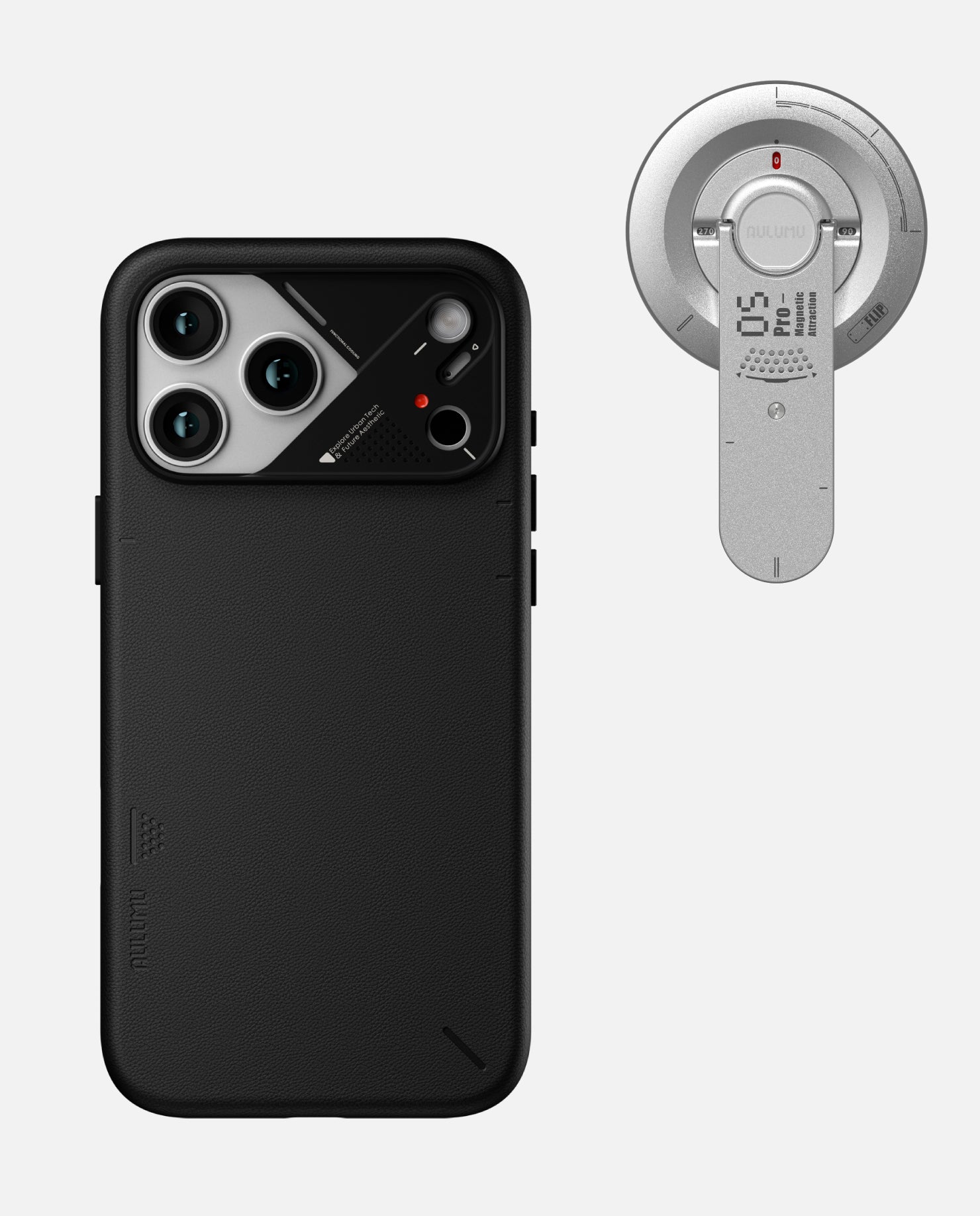 A17 iPhone 17 Proシリーズ対応 スマホケース|レザー|MagSafe対応 & G05 Pro 多機能マグネットスタンド