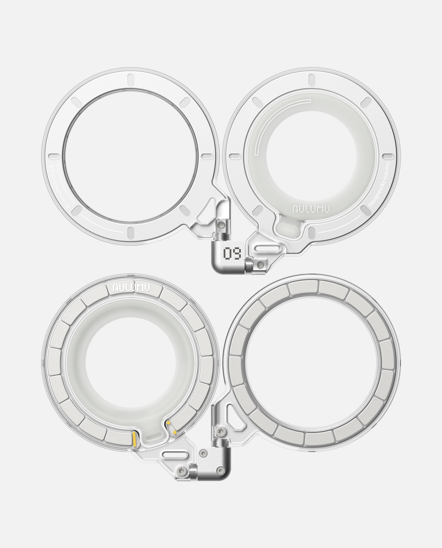 【2個セット】G09 Ghost 360度回転式スマホリング・スタンド