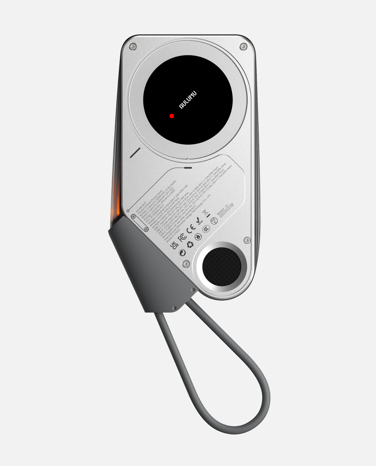 M10 10000mAh 3in1 両面マグネット式モバイルバッテリー