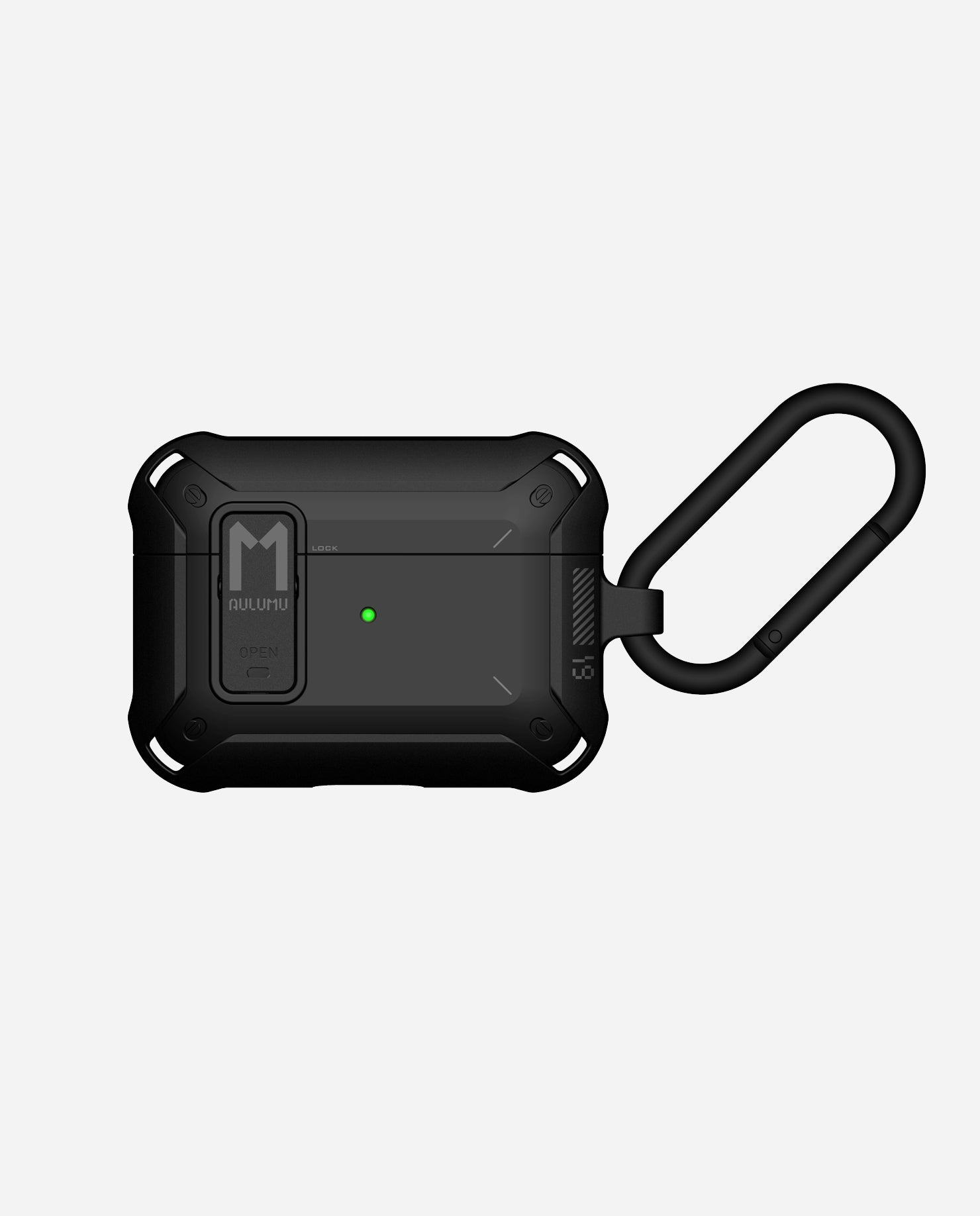 A19 Airpods Pro 用 保護ケース ロック&キーホルダー付き