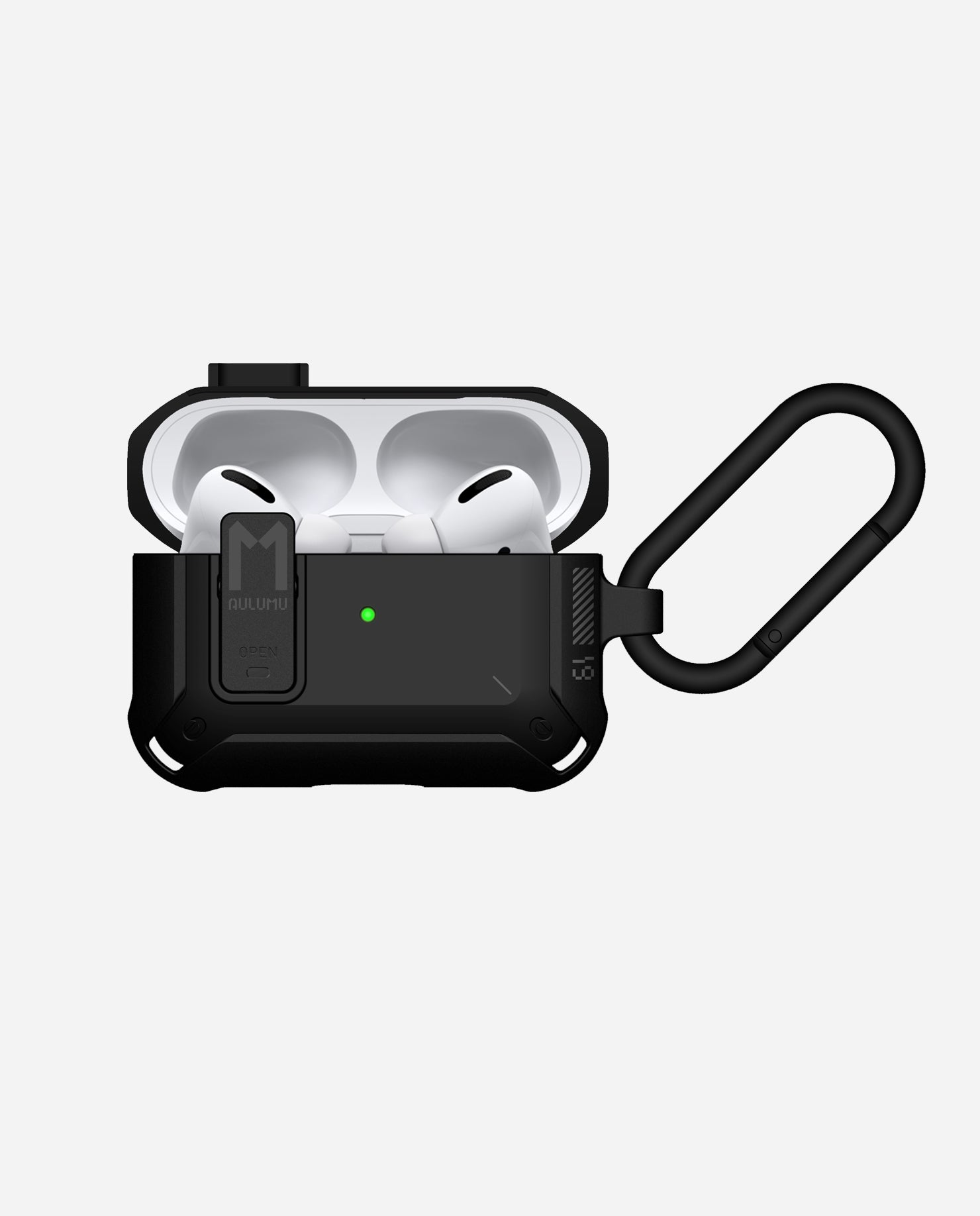 A19 Airpods Pro 用 保護ケース ロック&キーホルダー付き
