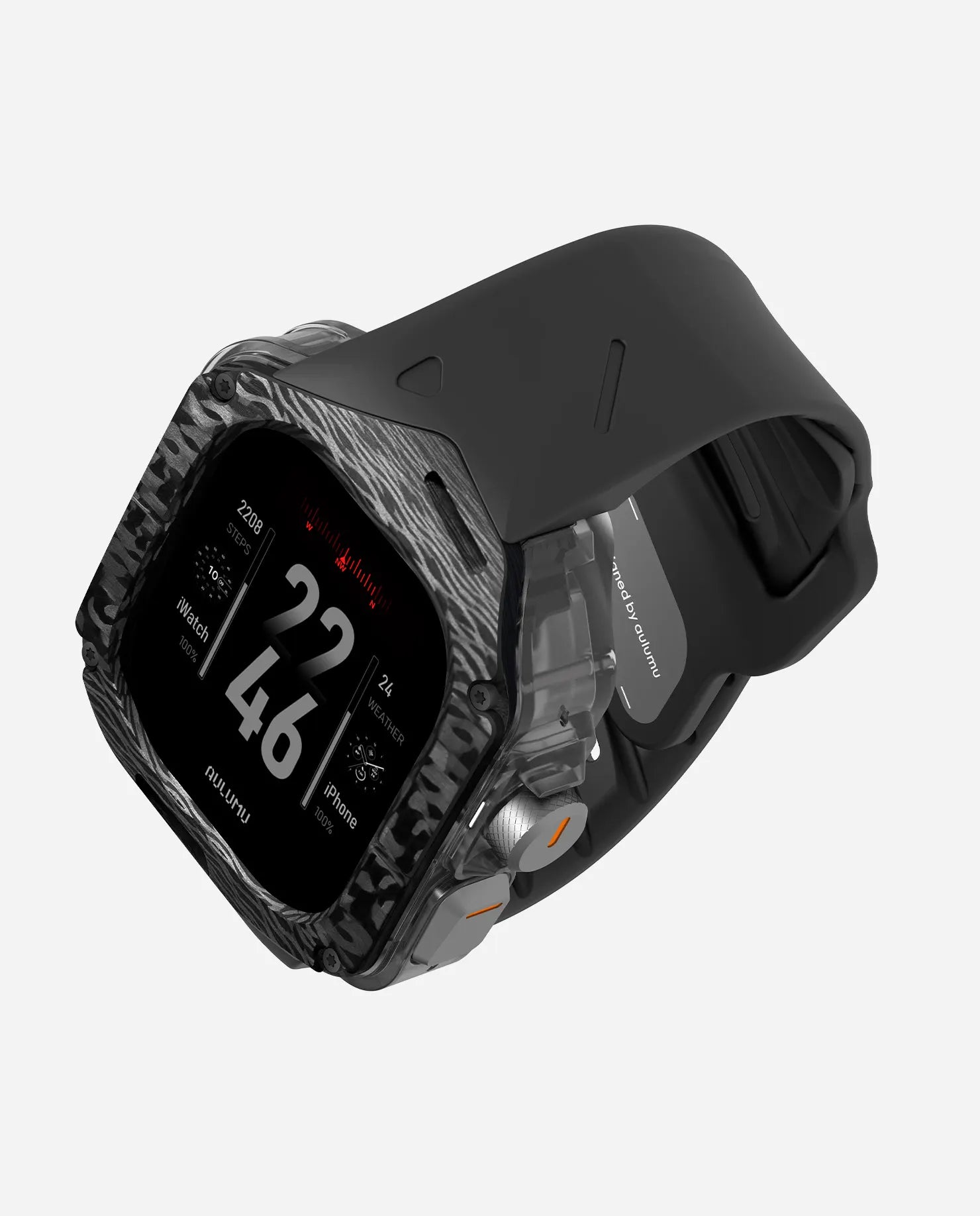 A01   Apple Watch Ultra 用 保護ケース／ハンド |カーボンケース  | FKM ハンド