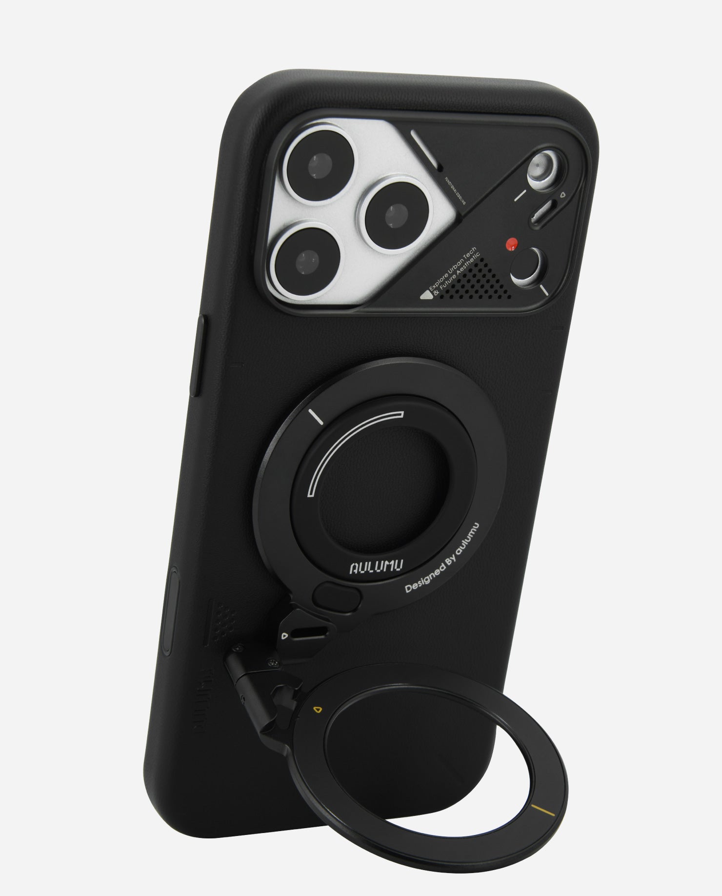 A17 iPhone 17 Proシリーズ対応 スマホケース|レザー & G09 360度回転式 スマホリング スタンド