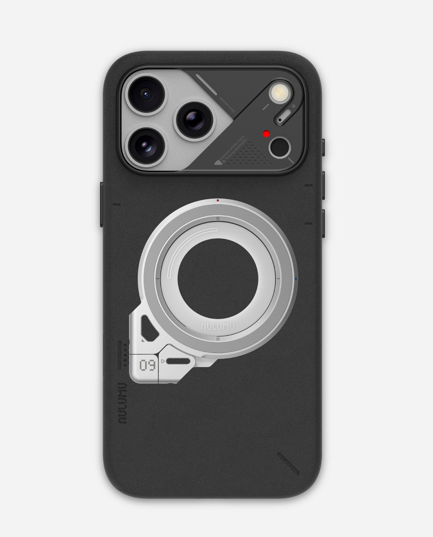 A17 iPhone 17 Proシリーズ対応 スマホケース|レザー & G09 360度回転式 スマホリング スタンド