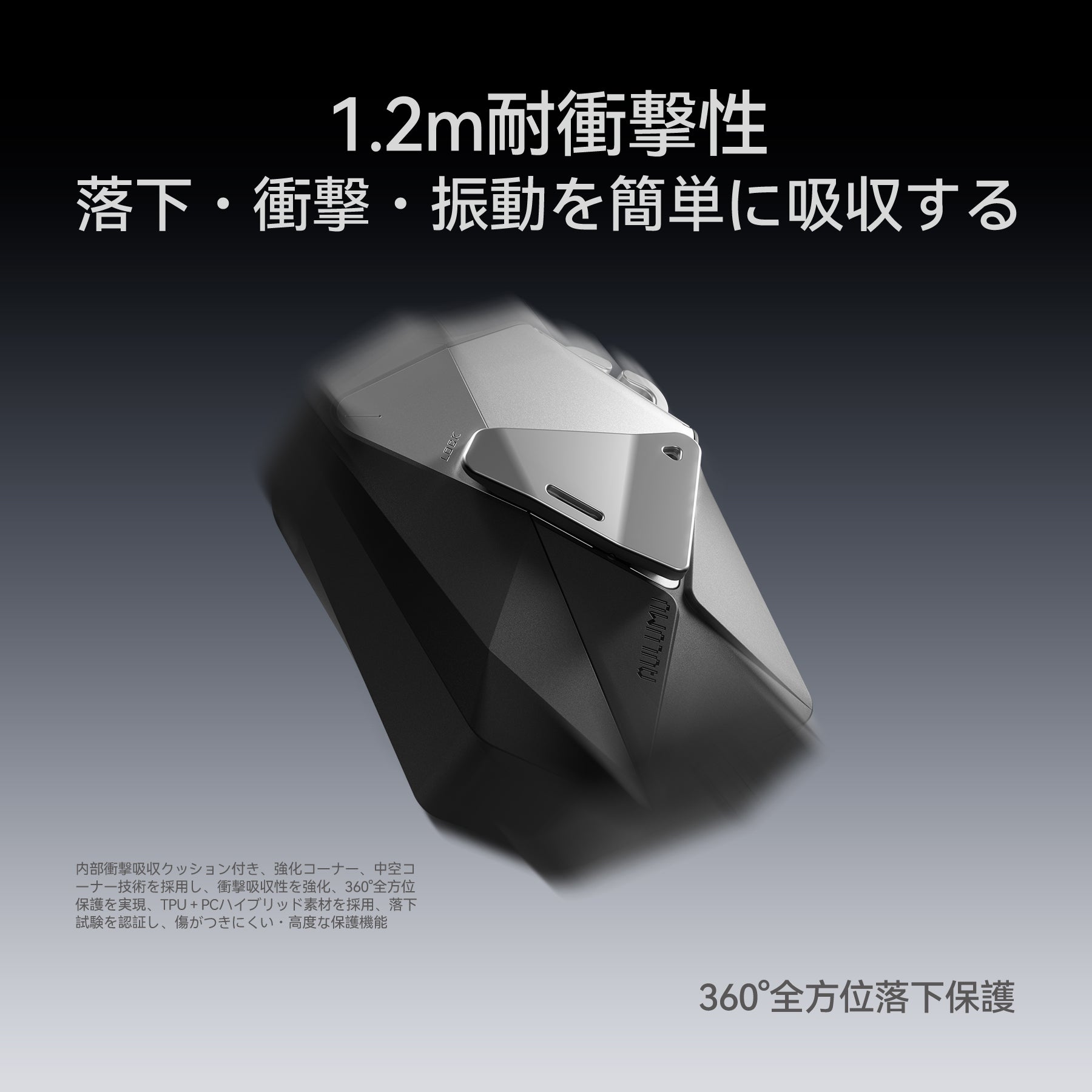 AULUMU A39 AirPods Pro 3対応 保護ケース ロック＆ストラップ付き