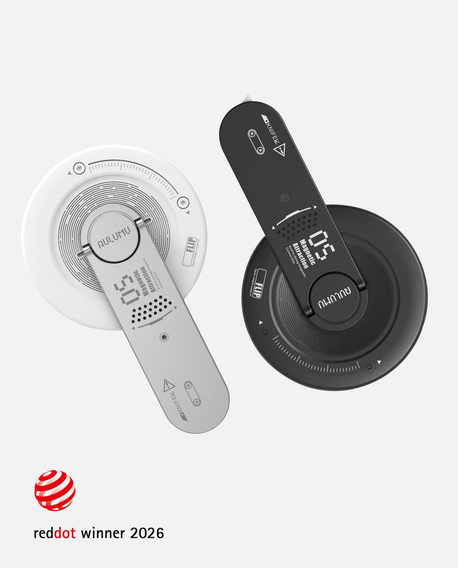 G05 スマホスタンド |4 in 1多機能|セラミックナイフ内蔵|ブラック|MagSafe対応