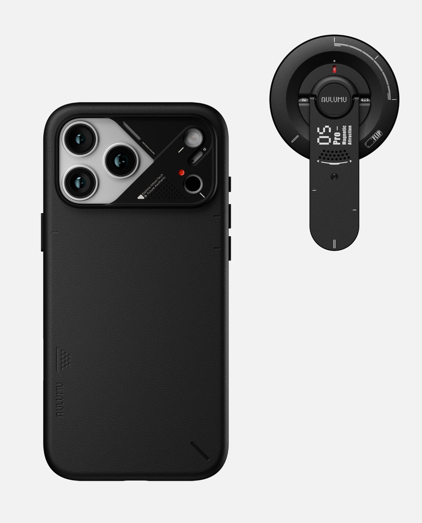 A17 iPhone 17 Proシリーズ対応 スマホケース|レザー|MagSafe対応 & G05 Pro 多機能マグネットスタンド