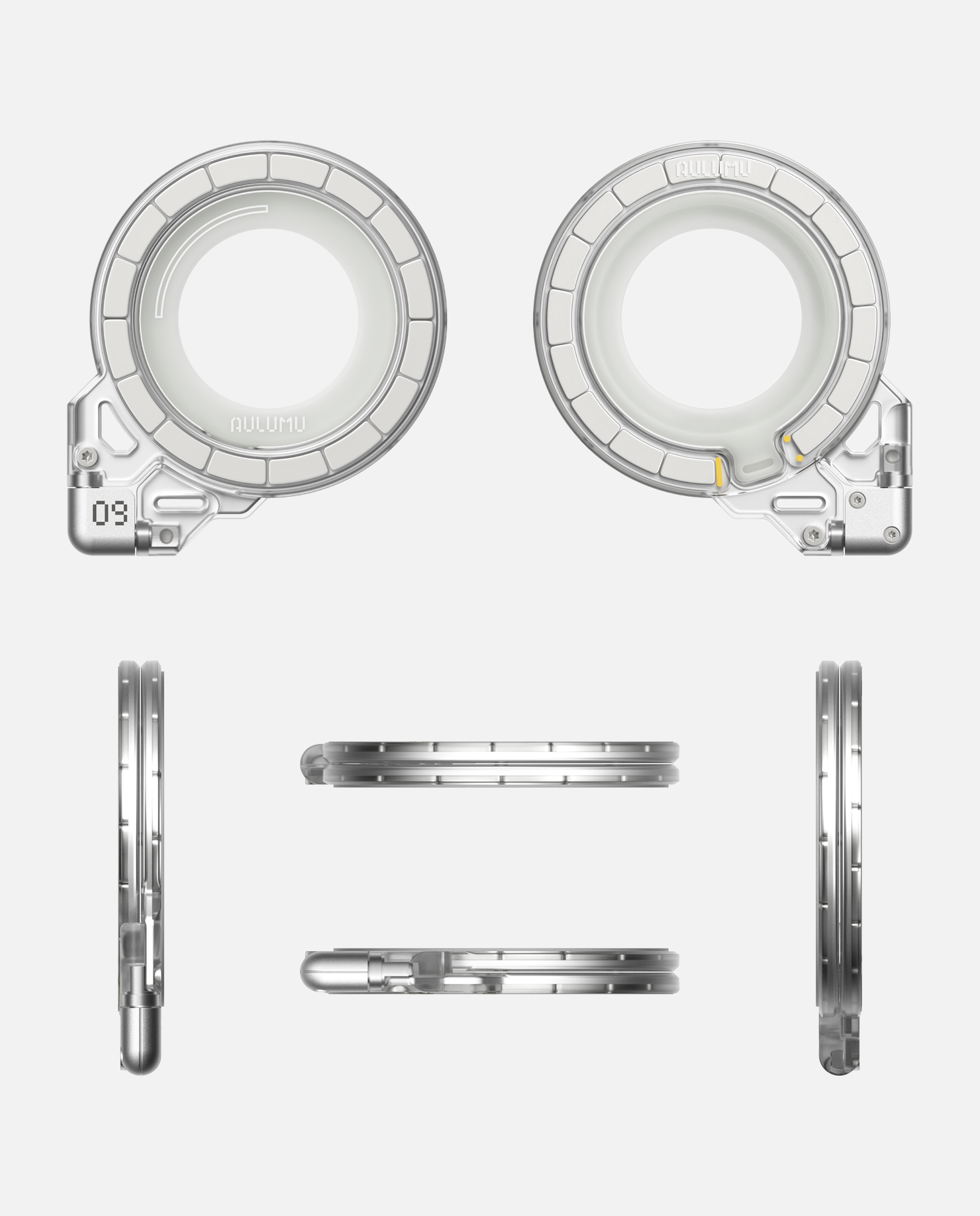 【2個セット】G09 Ghost 360度回転式スマホリング・スタンド
