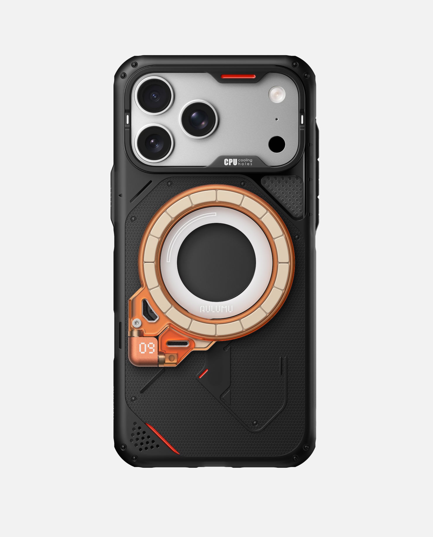 iPhone 17 Pro/Pro Max用 アウトドアケース & G09 Ghost 360度回転式