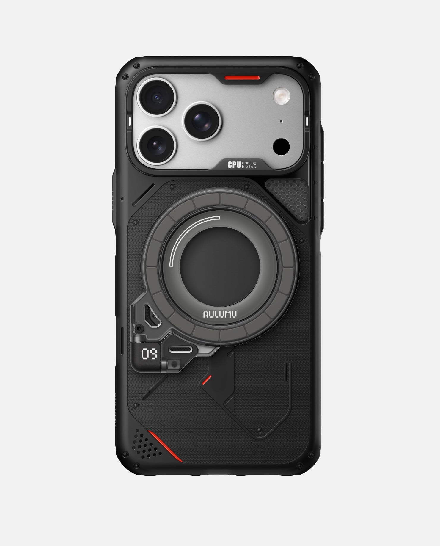 iPhone 17 Pro/Pro Max用 アウトドアケース & G09 Ghost 360度回転式