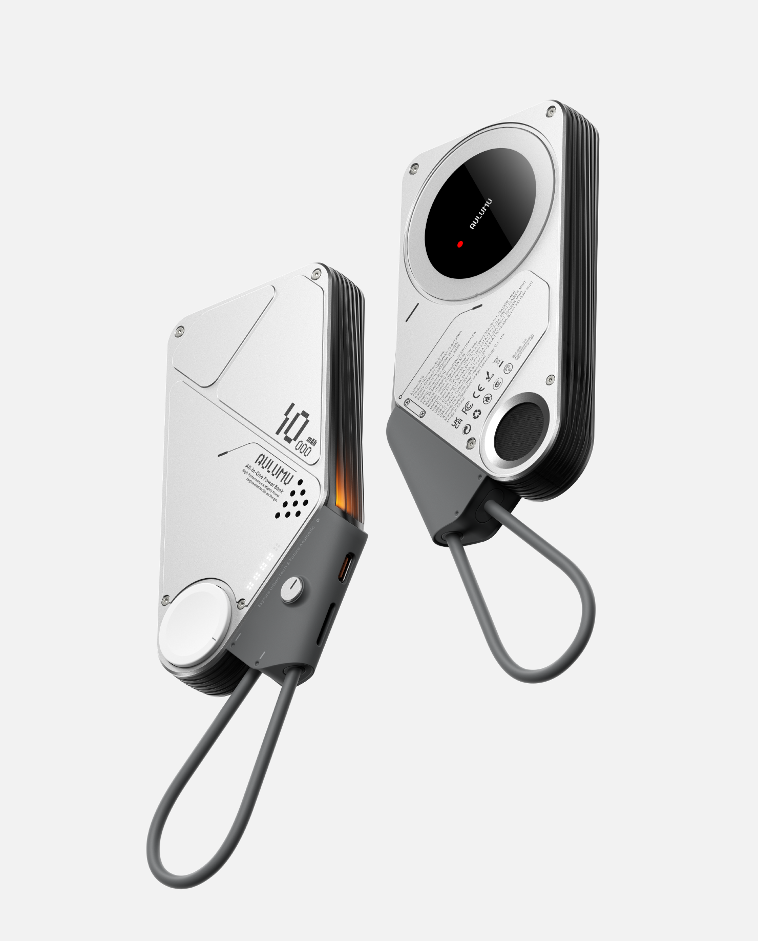 M10 10000mAh 3in1 両面マグネット式モバイルバッテリー